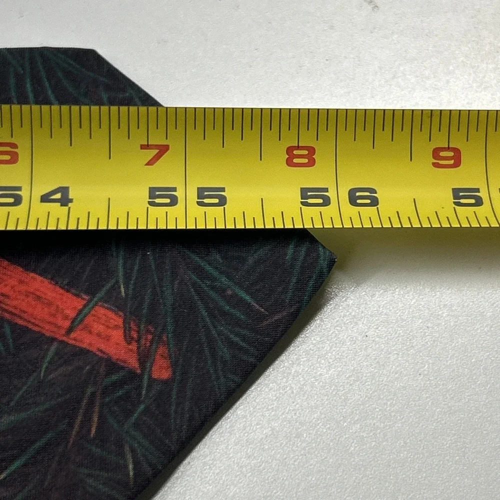 Un-Tied Inc Vintage‎ Cardinal Bird Pine Needle Novelty Necktie Tie